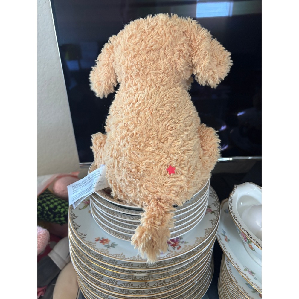 Warmies Golden Dog Microwavable Lavender Scented Weighted Plush Puppy Tan - Picture 2 of 6